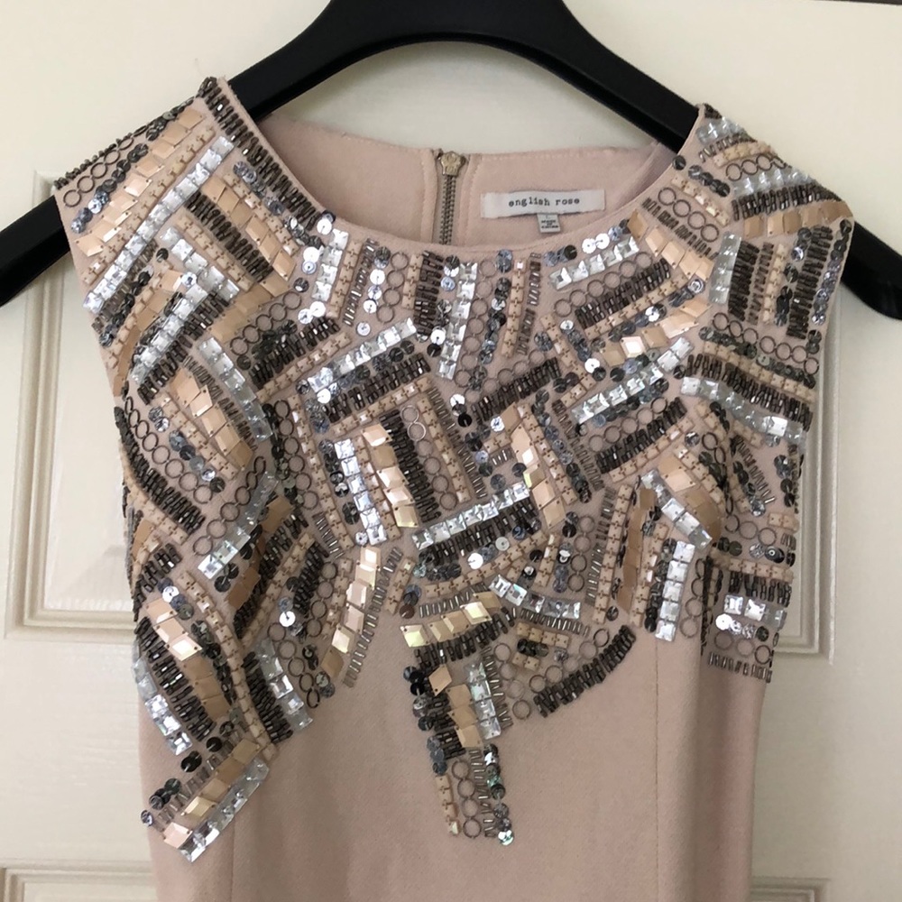 Beaded Cream colored dress